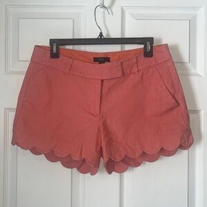 J Crew Scallop Hem Shorts - Size 6